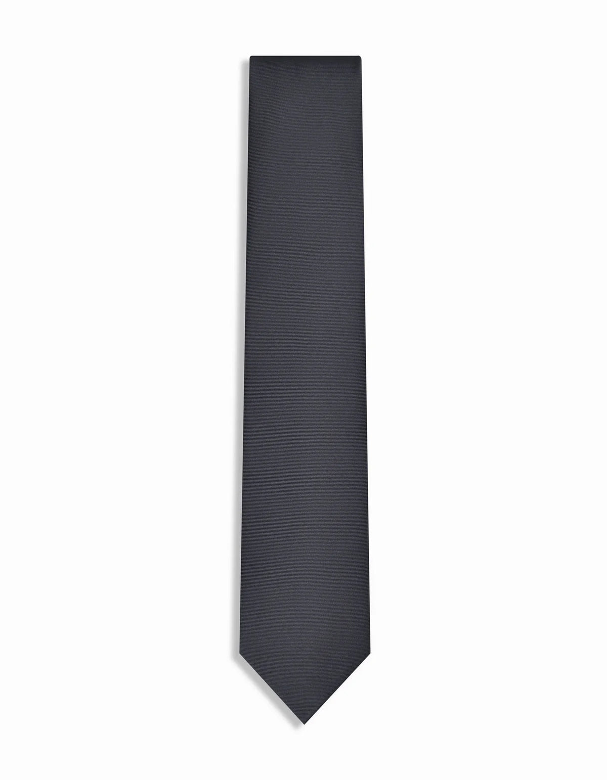 Tie Loft Men Solid Black Self Plain Polyester Necktie