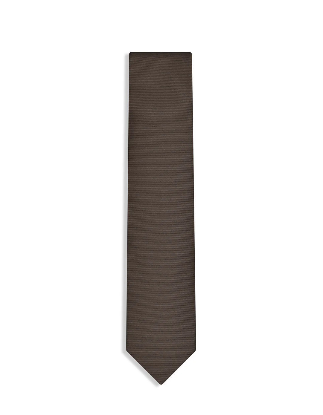 Tie Loft Men Solid Brown Self Plain Polyester Necktie